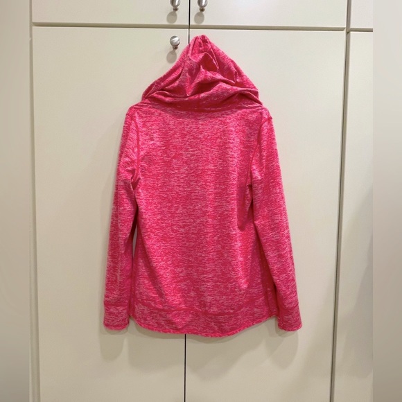 NWOT Pink Thermal Lightweight fleece hoodie with Kangaroo Pocket Size by Fuda - Picture 2 of 6